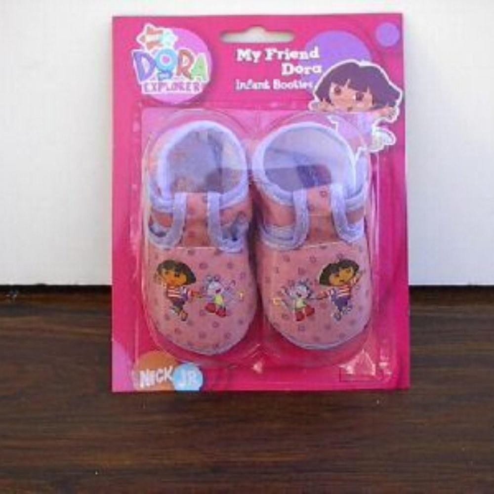 Dora The Explorer Infant Booties ( Size 1 & 2 )